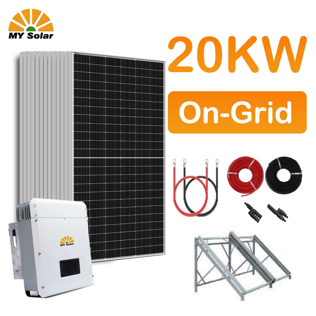 مستودع الاتحاد الأوروبي TW الألواح الشمسية 20KW PERC Mono Pv Panel للاستخدام المنزلي نظام تخزين الطاقة الشمسية